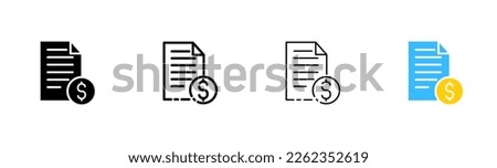 Document with download button line icon. Arrow up, remote storage, server, cloud, website, online, control, documentation, digital. Vector icon in line, black and colorful style on white background