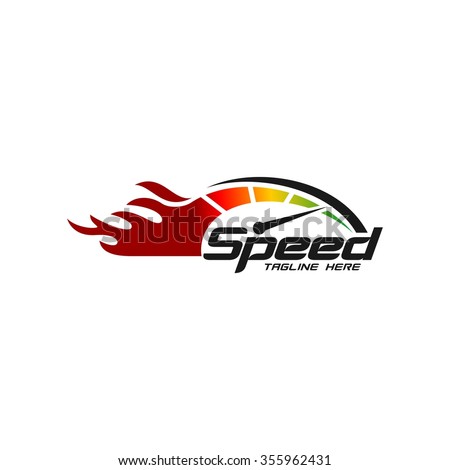 Speed Logo Template Stock Vector Illustration 355962431 : Shutterstock