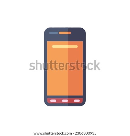 Illustration of a phone icon.  isolated, icon, logo for mobile phone. flat style mobile phone. 