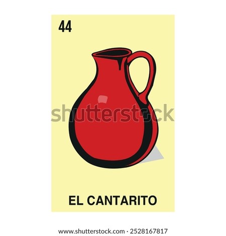 
EL CANTARITO LETTER FROM THE TRADITIONAL MEXICAN LOTTERY GAME