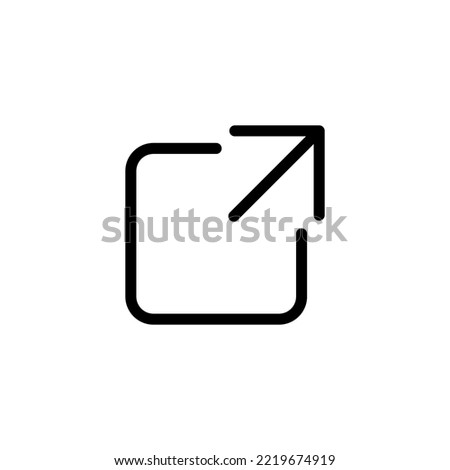 External link icon vector illustration. link sign and symbol. hyperlink symbol