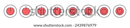 Power icon vector illustration. Power Switch sign and symbol. Electric power