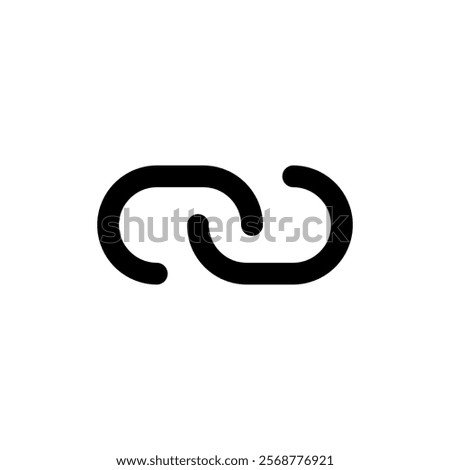 Link icon vector illustration. Hyperlink chain sign and symbol