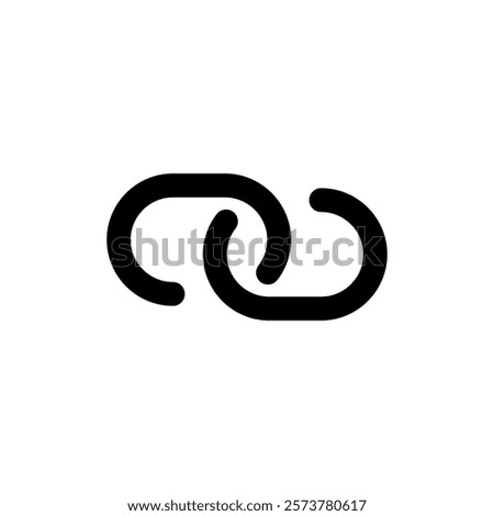 Link icon vector illustration. Hyperlink chain sign and symbol