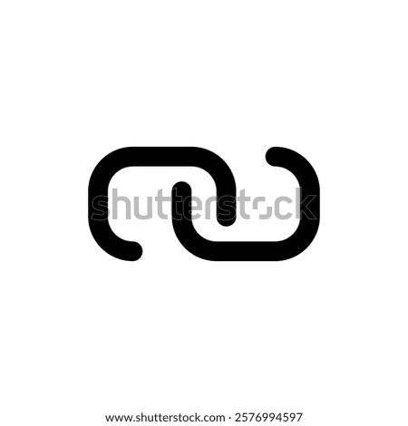 Link icon vector illustration. Hyperlink chain sign and symbol