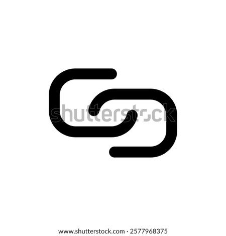 Link icon vector illustration. Hyperlink chain sign and symbol