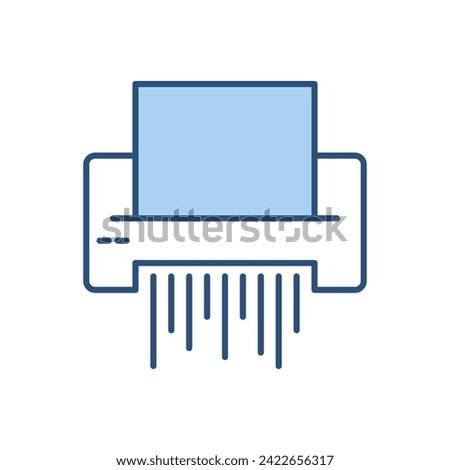 Paper Shredder related vector icon. Isolated on white background. Vector illustration
