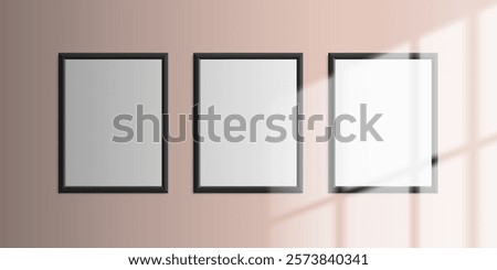 Similar – Image, Stock Photo Triptych from windows