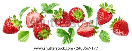 Similar – Image, Stock Photo Fresh Organic Strawberries and Apples Floating in a Tub of Water