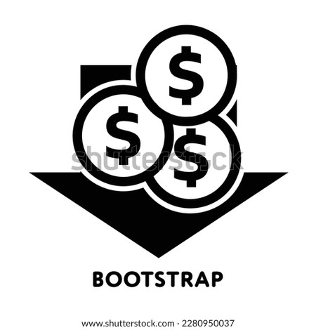 Bootstrap icon. vector line illustration