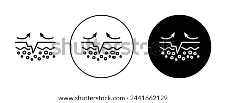 Skin healing icon set. acne heal process vector symbol.