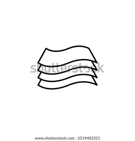 Layers icon isolated on white background