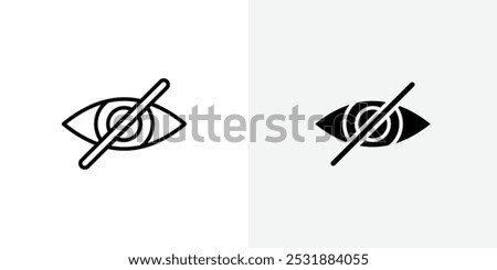 Hide vecor icon set. Stock vector illustrator. EPS 10