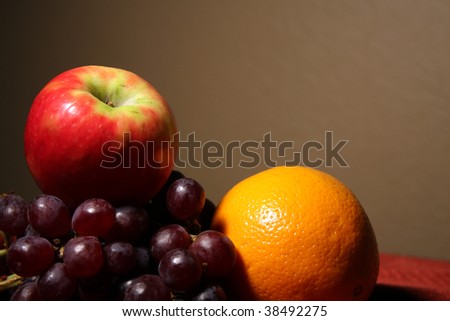 Artistic old world fruit