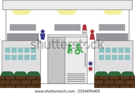 Public restrooms with multifunction restrooms