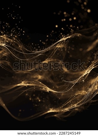 golden light animated movement and palm drawing