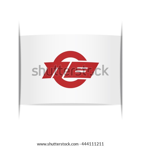 Flag of Asahi (Aichi Prefecture, Japan). Vector illustration of a stylized flag. The slit in the paper with shadows. Element for infographics.