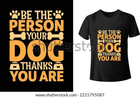 Pet Dog Lover Typography T-Shirt Design