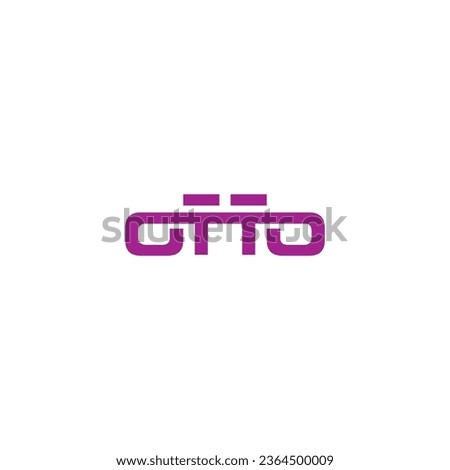 Otto Logo Design. Letter Otto Logo Symbol