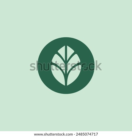 Letter O Leaf Logo vector. O Initial Icon Nature