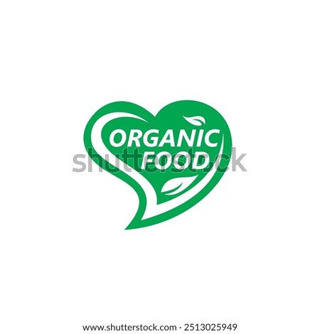 Love Organic Food Logo Design