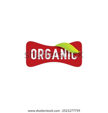 Organic food logo or label design. Nature Logo