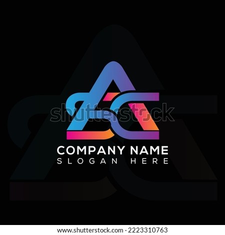 letter SAC logo design icon. SAC logo.