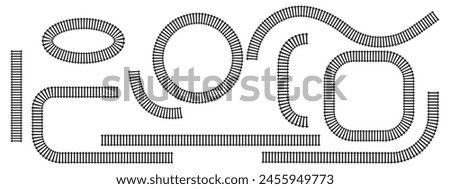 Similar – Image, Stock Photo Zuggleise und Bahngleise in Berlin.