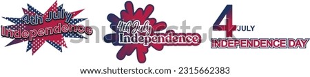 July 4 United States of America Independence sticker