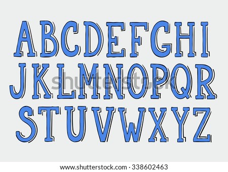 Doodle Alphabet Vector Simple Hand Drawn Letters Textured With Pencil Doodles Decorative Font For Doodle Alphabet Vector Simple Hand Drawn Letters Textured With Pencil Doodles Decorative Font For