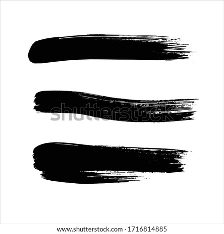 art black ink abstract brush stroke paint background