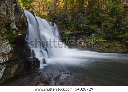 Abrams falls is located in cades cove, a five mile round trip hike will take you to this magnificent waterfall.