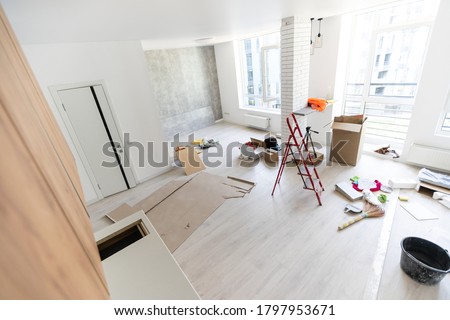 Home Improvement Kitchen Remodel view installed in a new kitchen 商業照片 © 