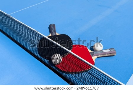 Similar – Image, Stock Photo Table tennis table in forest
