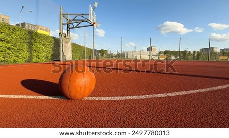 Similar – Image, Stock Photo Urban basketball court without people