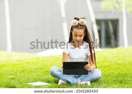 Similar – Image, Stock Photo teeth Human being Feminine