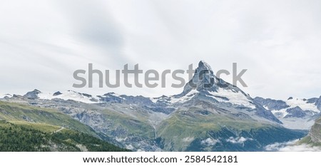 Image, Stock Photo Matterhorn from behind