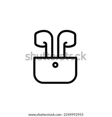 Airpod icon template. Stock vector illustration.