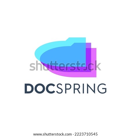 document or folder logo design templates