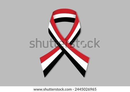 Peace for Yemen flag, Yemen national flag, Yemen flag vector illustration
