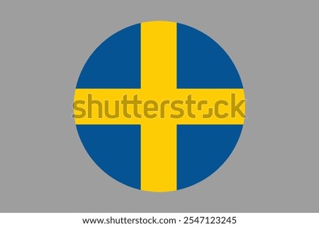 Sweden flag sign, Sweden flag vector graphic, Sweden country flag is a symbol of freedom, National Sweden flag, vector illustration
