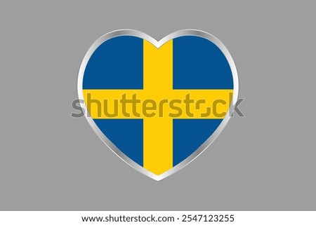 Sweden flag sign, Sweden flag vector graphic, Sweden country flag is a symbol of freedom, National Sweden flag, vector illustration
