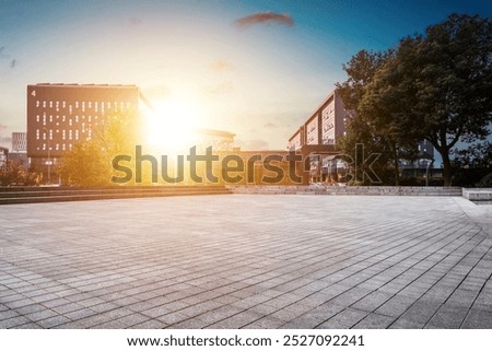 Foto Bild Abendsonne aus leerer Hausfassade