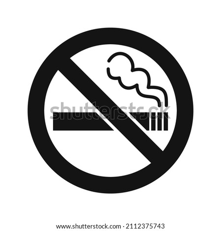 No smoking. Do not smoke. Smoke free zone sign isolated on white background.