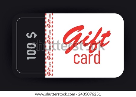 3d reward card. Gift bonus cards, customer loyalty program or rewarded winner