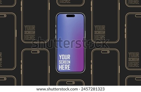 High quality smartphone mockup with different angle and isolated background for show mobile app