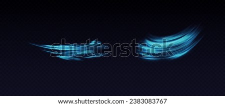 Airflow, white fumes or chilly breeze movement effect, isolated on a transparent background. Realistic vector depiction of abstract wind currents, dust movements or scratch lines.