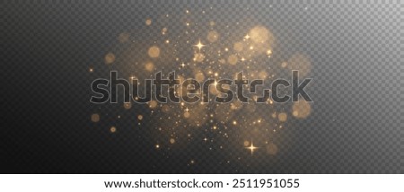 Christmas Dust. Christmas Bokeh Lights. Festive Designs.White png dust light. Christmas background of shining dust. Spark overlay. Holiday powder dust for cards, invitations, banners, and ads.