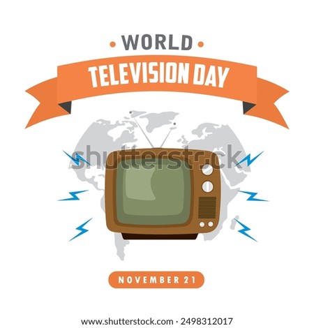 world television day vector illustration television day design