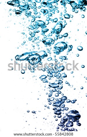 air bubbles underwater